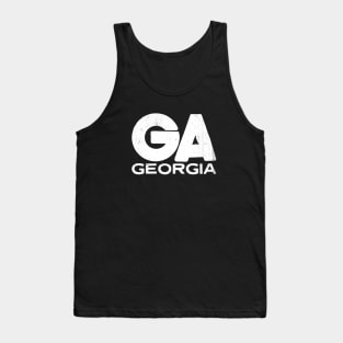 GA Georgia State Vintage Typography Tank Top